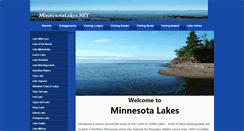 Desktop Screenshot of minnesotalakes.net
